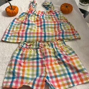Forever 21 Multicolor Checkered 2pc Set